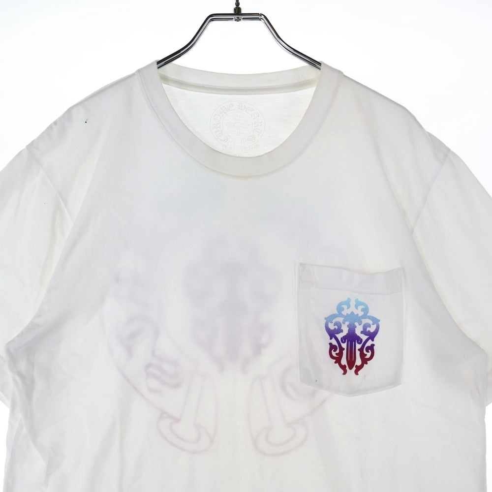 CHROME HEARTS(クロムハーツ) VINE DAGGER ヴァインダガープリント クルーネック 半袖Tシャツ ホワイト