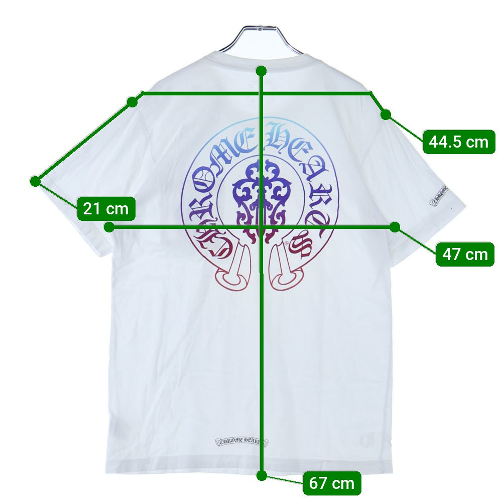 CHROME HEARTS(クロムハーツ) VINE DAGGER ヴァインダガープリント クルーネック 半袖Tシャツ ホワイト
