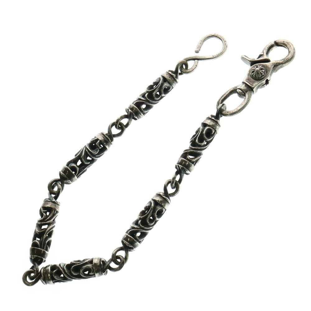 CHROME HEARTS(クロムハーツ) ROLLER SHORT-S 1クリップ6LINKショートローラー オールド ウォレットチェーン シルバー