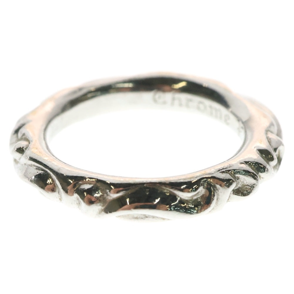 CHROME HEARTS(クロムハーツ) 18K SCRL BAND スクロールバンド リング ホワイトゴールド