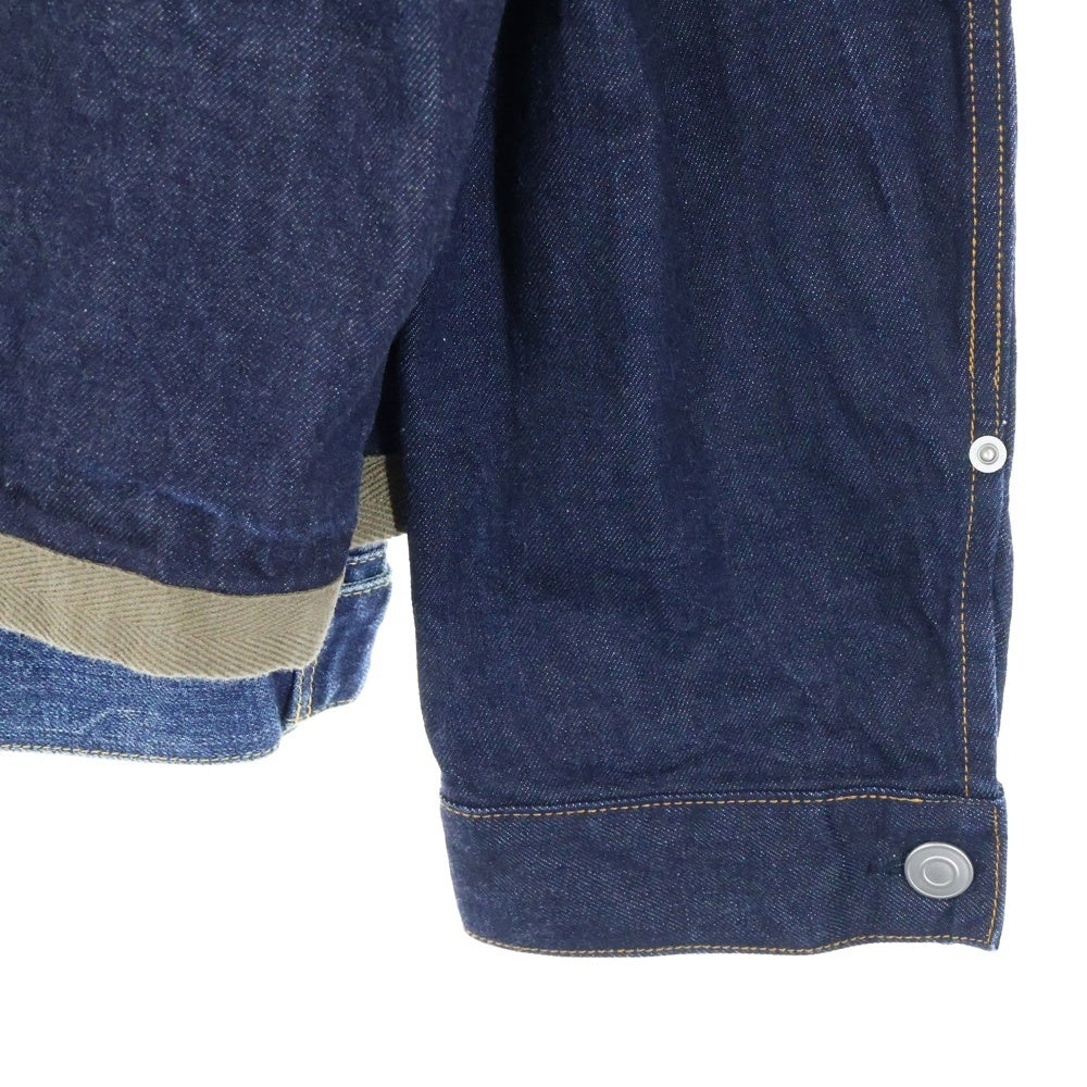 Sacai(サカイ) 20SS Layered Denim Jacket 20-02263M レイヤードドッキングデニムジャケット インディゴブルー