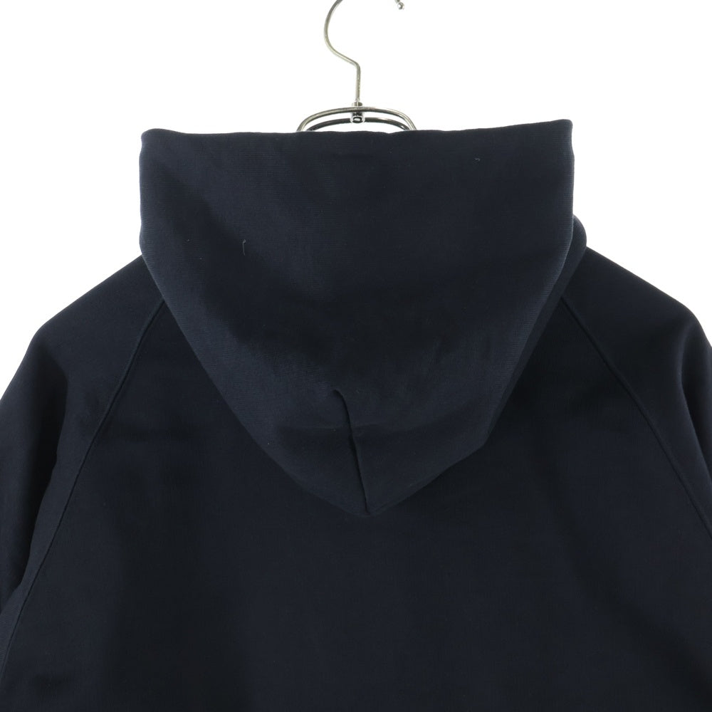 Sacai(サカイ) 24SS SWEAT JERSEY HOODIE SCM-069 ダブルジッパー スウェットジップアップパーカー フーディー ブラック