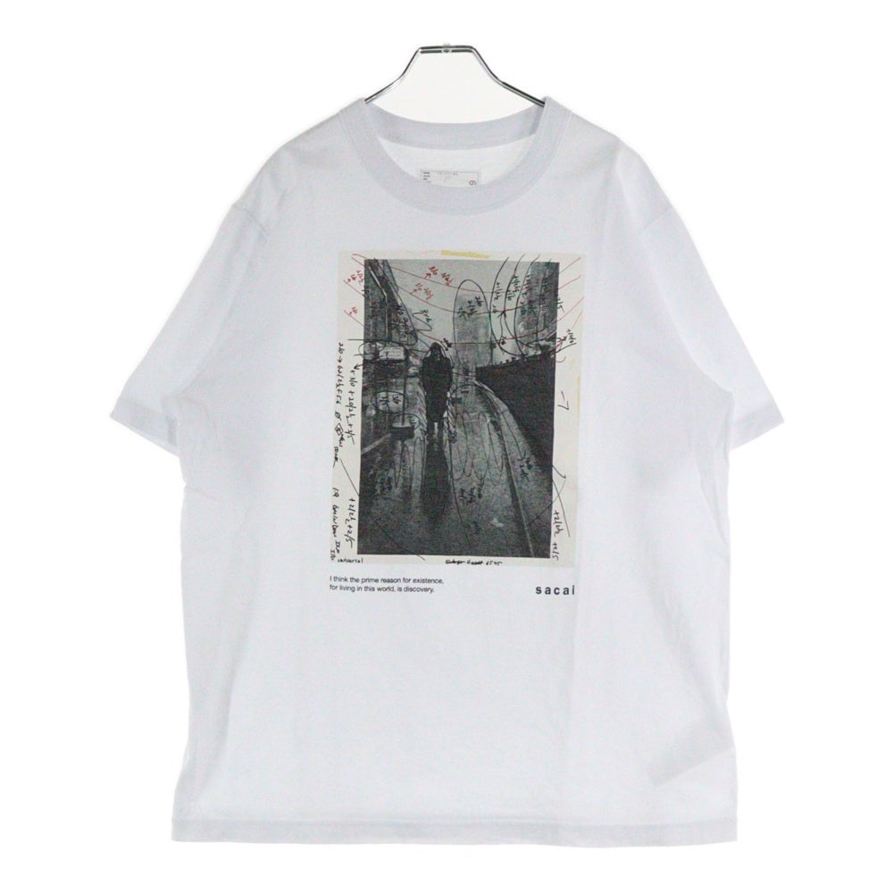 Sacai(サカイ) James Dean T-Shirt ジェームズディーン フォトプリント 半袖Tシャツ クルーネックカットソー ホワイト