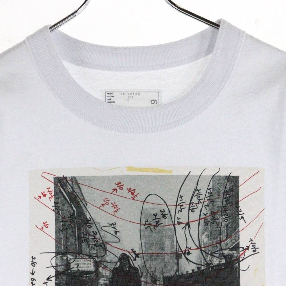 Sacai(サカイ) James Dean T-Shirt ジェームズディーン フォトプリント 半袖Tシャツ クルーネックカットソー ホワイト