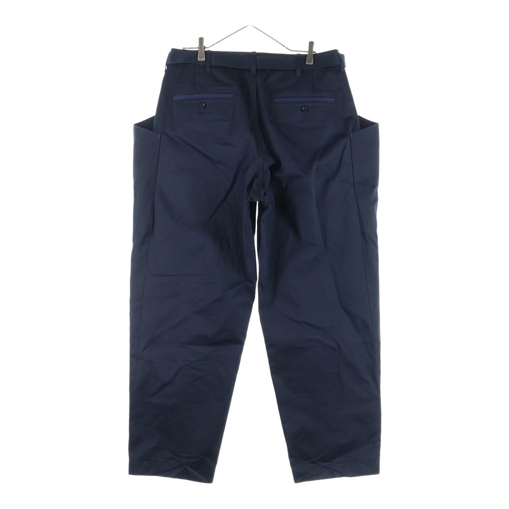 Sacai(サカイ) 25SS Cotton Chino Pants 25-03604M ベルテッド コットンチノパンツ ダークネイビー