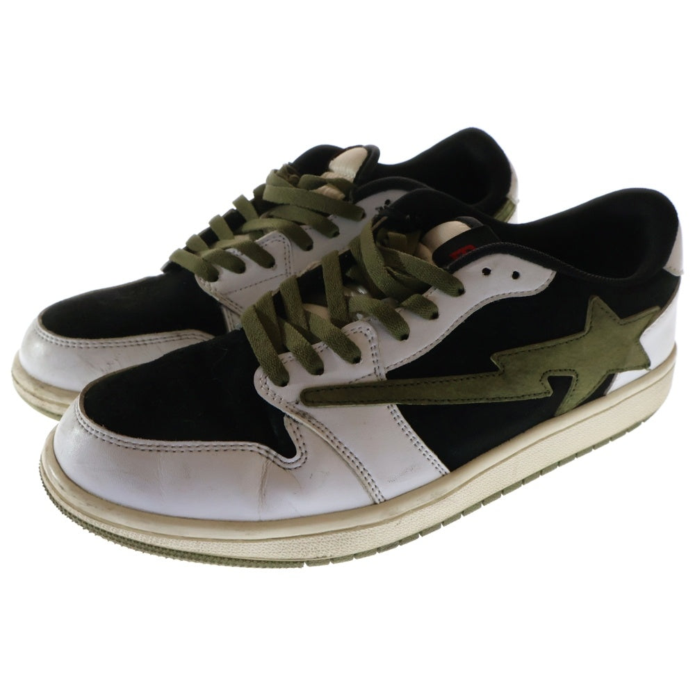 A BATHING APE(アベイシングエイプ) Indigo Studios LA BAPE STA OLIVES ベイプスタ ローカットスニーカー オリーブ US10/28cm