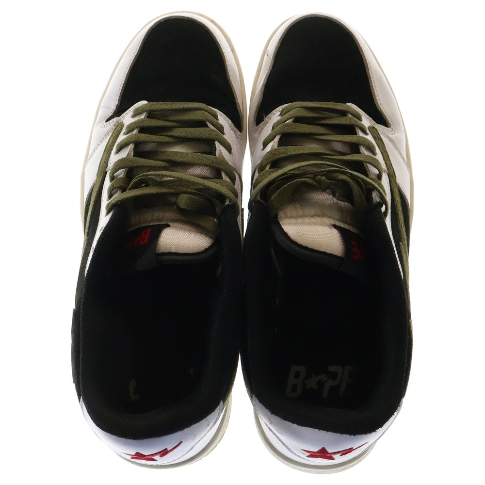 A BATHING APE(アベイシングエイプ) Indigo Studios LA BAPE STA OLIVES ベイプスタ ローカットスニーカー オリーブ US10/28cm