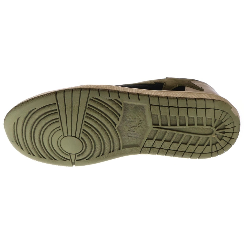 A BATHING APE(アベイシングエイプ) Indigo Studios LA BAPE STA OLIVES ベイプスタ ローカットスニーカー オリーブ US10/28cm