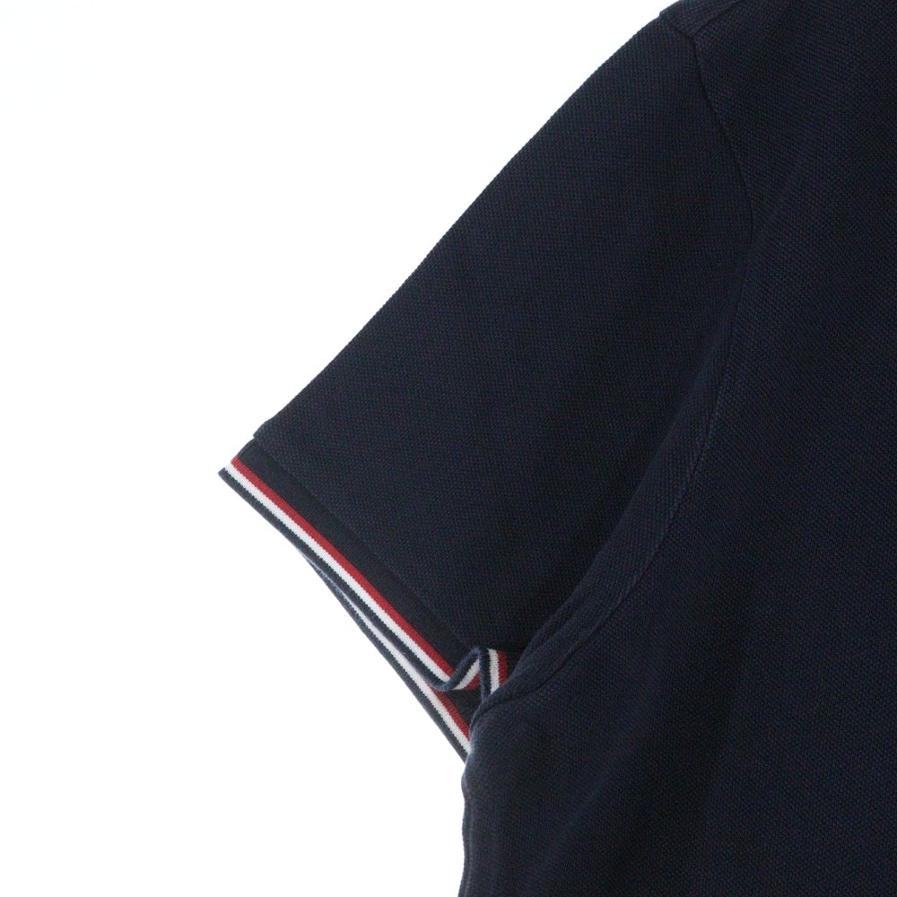 MONCLER(モンクレール) ロゴワッペン 半袖ポロシャツ ダークネイビー F10918A70300