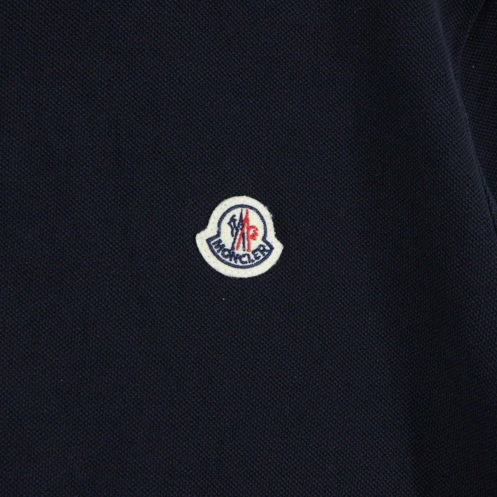 MONCLER(モンクレール) ロゴワッペン 半袖ポロシャツ ダークネイビー F10918A70300