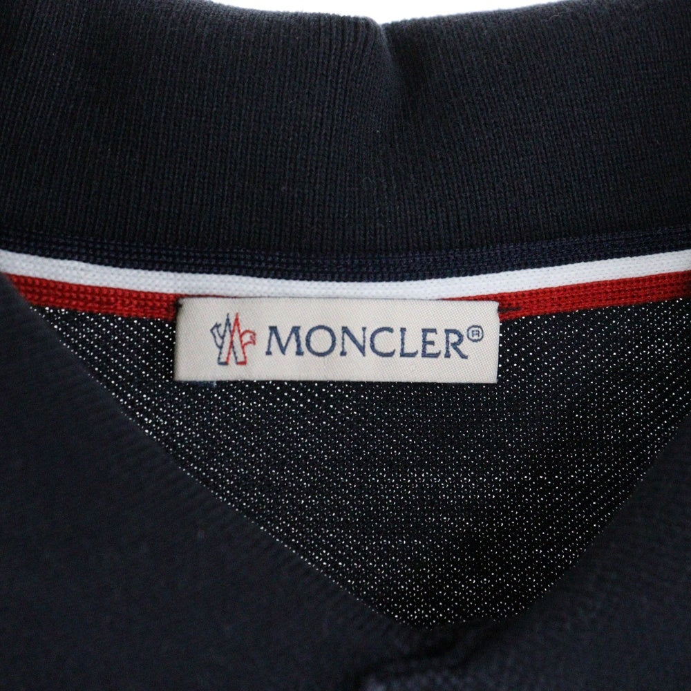 MONCLER(モンクレール) ロゴワッペン 半袖ポロシャツ ダークネイビー F10918A70300
