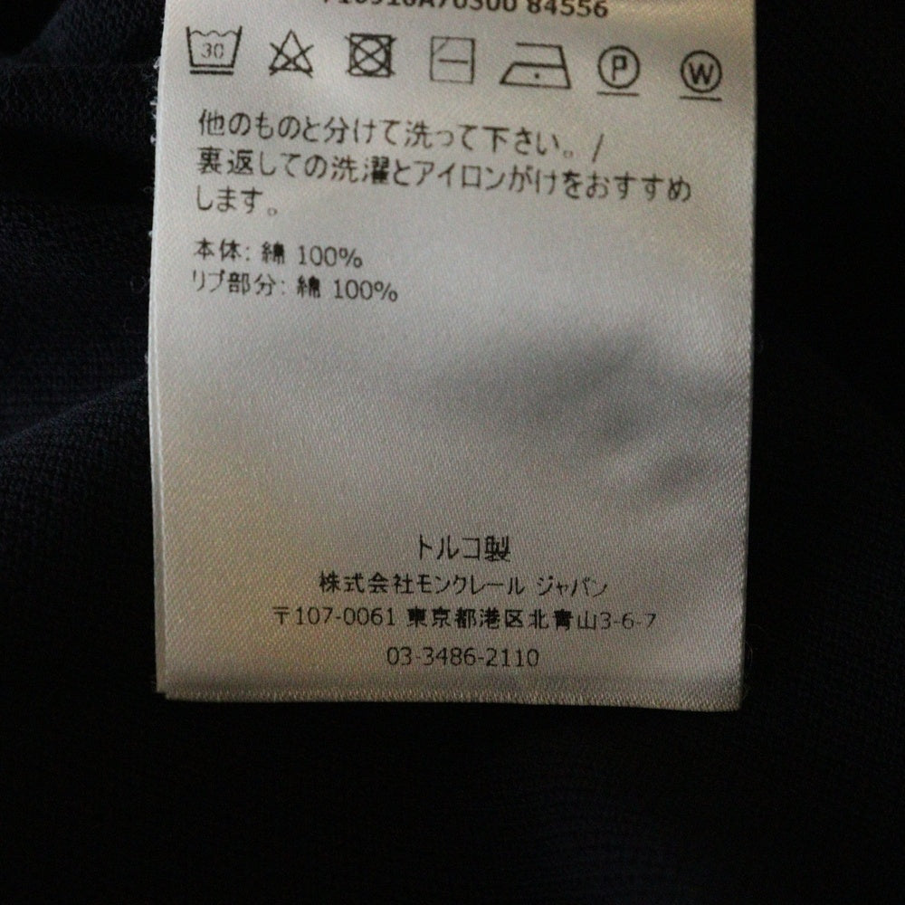 MONCLER(モンクレール) ロゴワッペン 半袖ポロシャツ ダークネイビー F10918A70300
