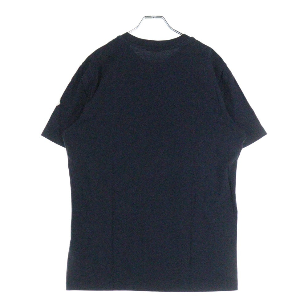 MONCLER(モンクレール) 23SS フロッキーカレッジロゴ 半袖クルーネックTシャツ ネイビー I20918C00022