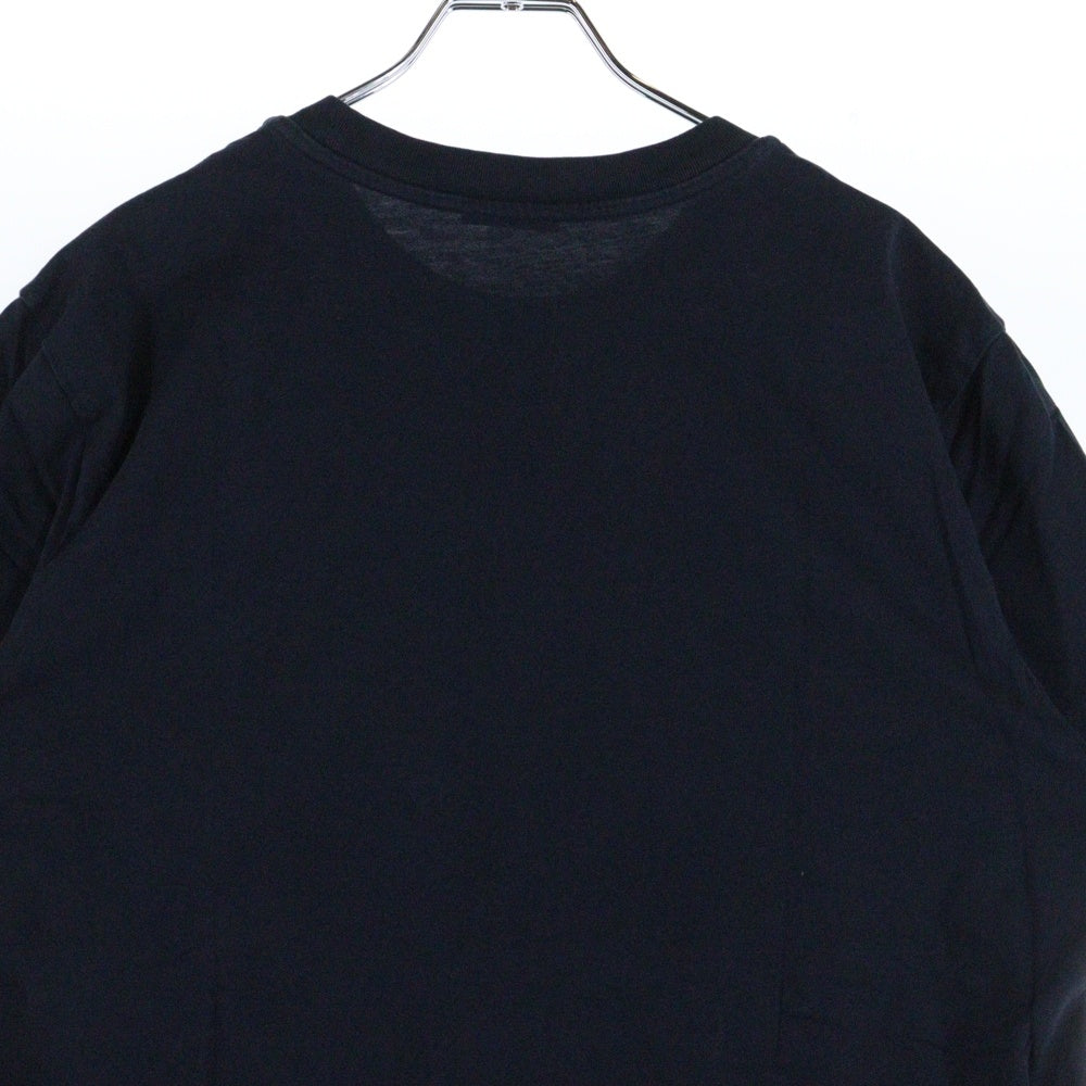 MONCLER(モンクレール) 23SS フロッキーカレッジロゴ 半袖クルーネックTシャツ ネイビー I20918C00022