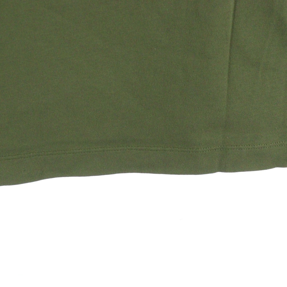 MONCLER(モンクレール) 22AW SAFARI TEE サファリ フロントロゴプリントTシャツ 半袖クルーネックカットソー カーキ I10918C00051