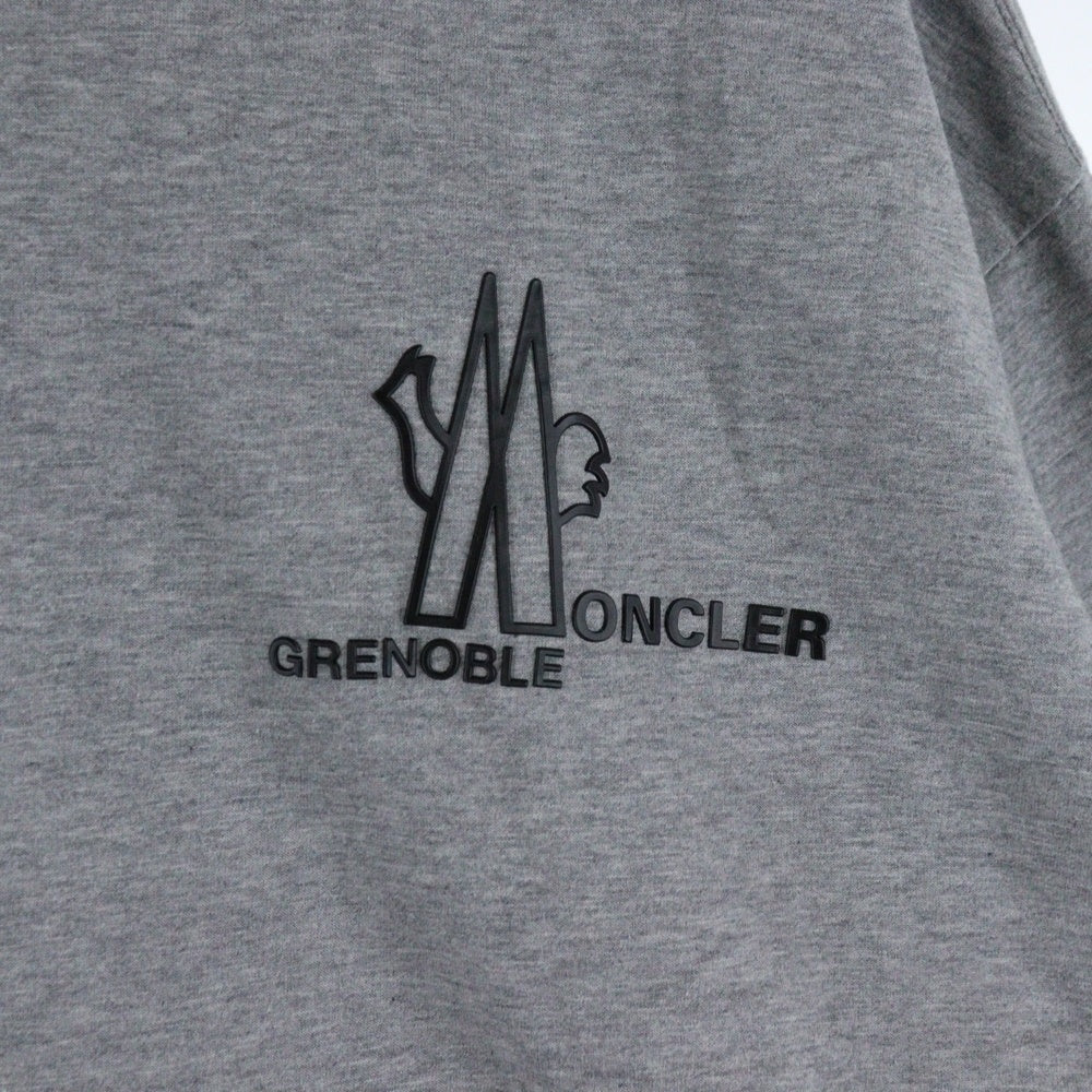 MONCLER(モンクレール) Grenoble 23years Cotton Long T shirts J10978G00002 ロゴクルーネック 長袖トレーナー グレー