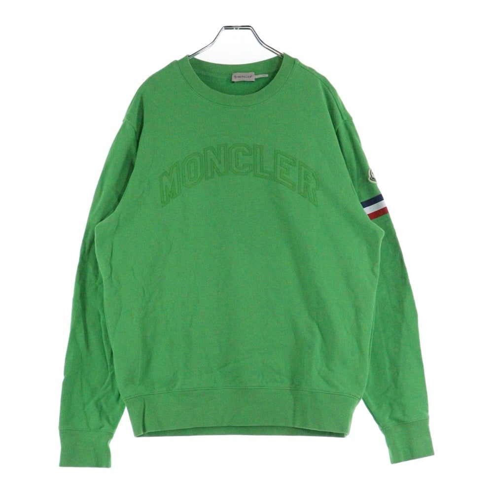 MONCLER(モンクレール) FELPA LOGO SWEATSHIRTS I10918G000005 フェルパ ロゴクルーネックスウェットトレーナー グリーン