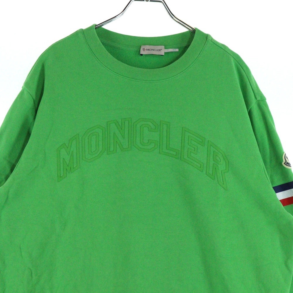 MONCLER(モンクレール) FELPA LOGO SWEATSHIRTS I10918G000005 フェルパ ロゴクルーネックスウェットトレーナー グリーン