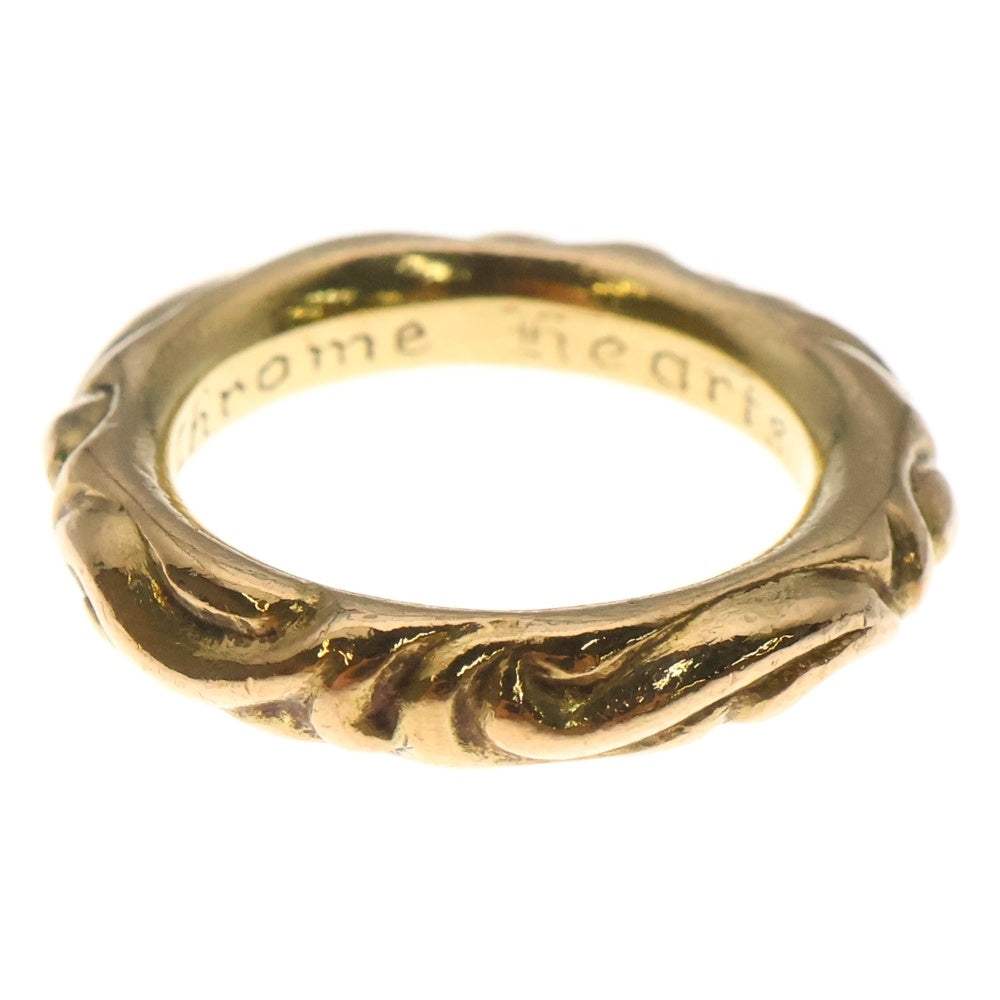 CHROME HEARTS(クロムハーツ) 22K SCRL BAND スクロールバンド リング ゴールド BCA416