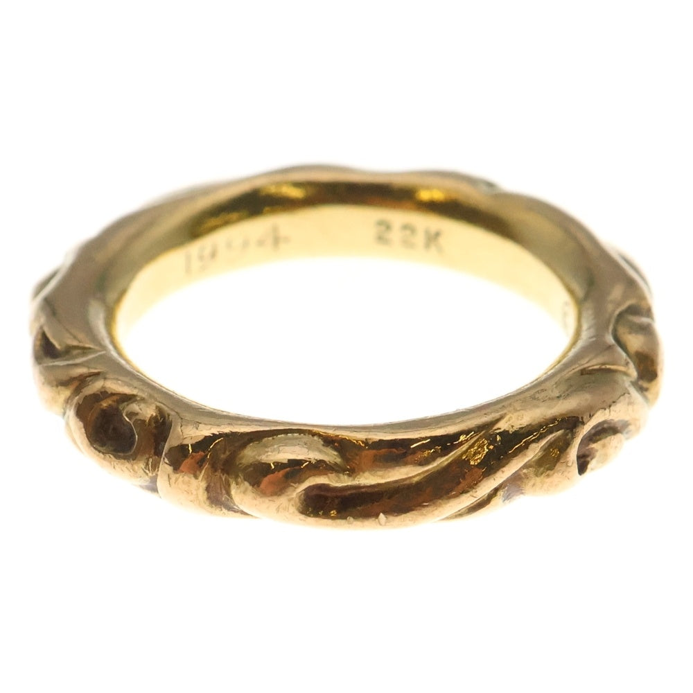 CHROME HEARTS(クロムハーツ) 22K SCRL BAND スクロールバンド リング ゴールド BCA416