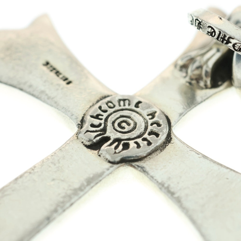 CHROME HEARTS(クロムハーツ) LG W BALE ラージCHクロス Wベイル ネックレストップ シルバー BCA393
