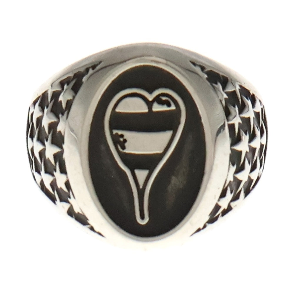 CHROME HEARTS(クロムハーツ) PPO CAMEO STRIPED HEART カメオ シルバーリング