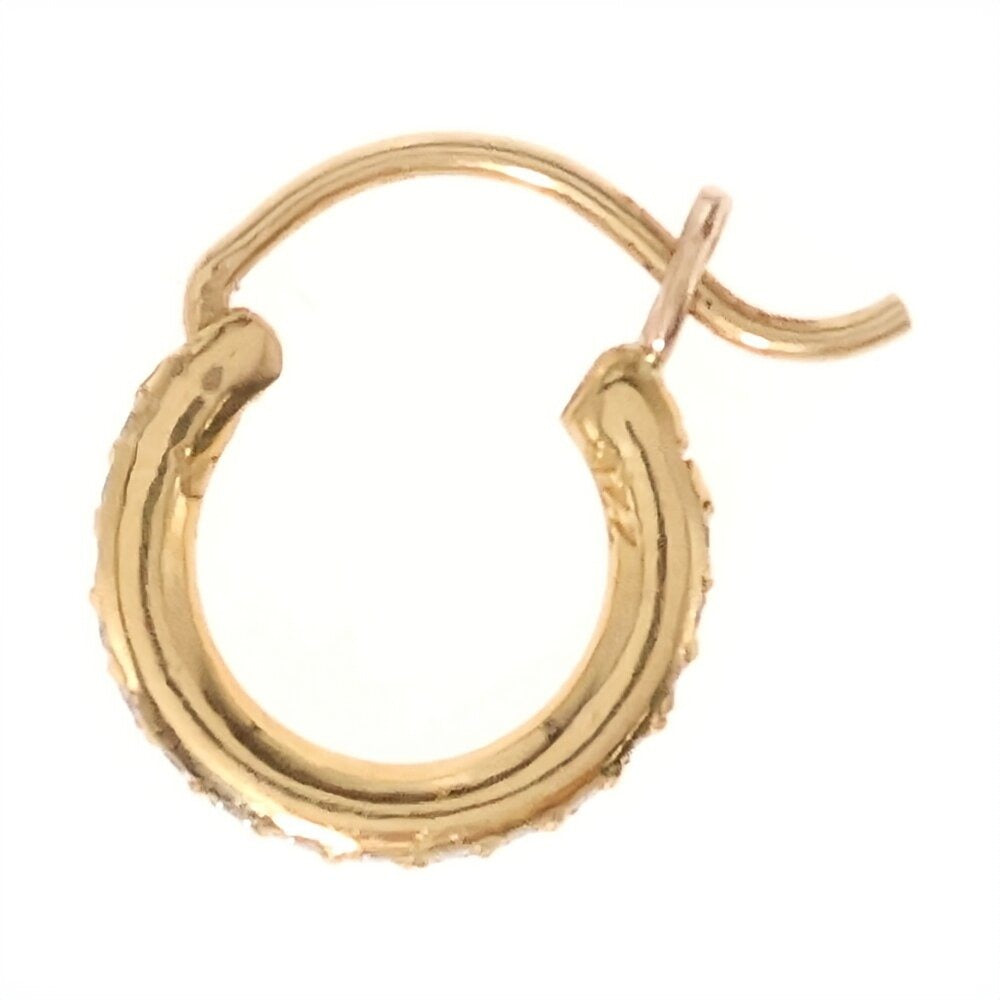 CHROME HEARTS(クロムハーツ) 22K HOOP TFL TINY P/D タイニーフープ PAVEダイヤ ピアス ゴールド