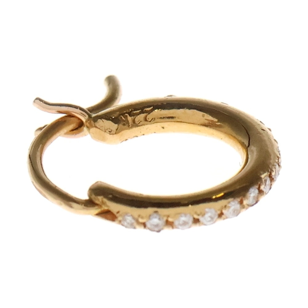 CHROME HEARTS(クロムハーツ) 22K HOOP TFL TINY P/D タイニーフープ PAVEダイヤ ピアス ゴールド