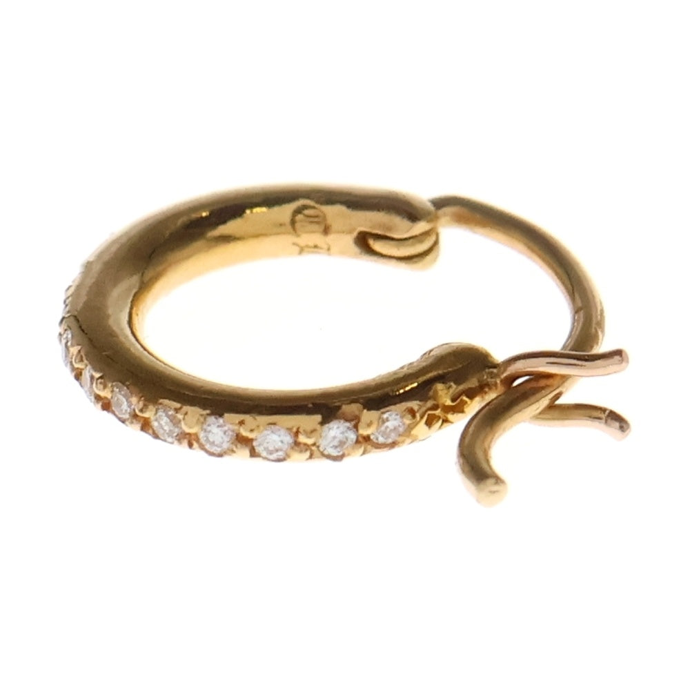 CHROME HEARTS(クロムハーツ) 22K HOOP TFL TINY P/D タイニーフープ PAVEダイヤ ピアス ゴールド