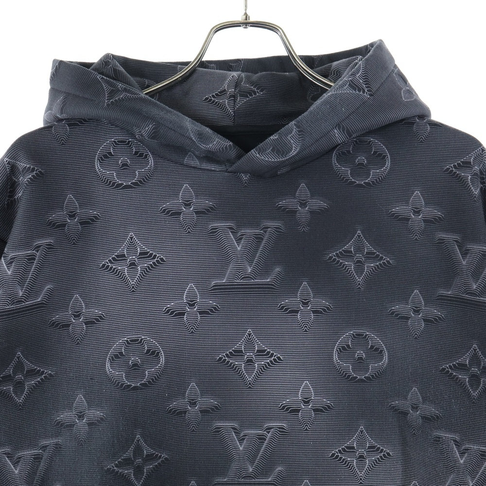 LOUIS VUITTON(ルイヴィトン) 21SS 3Dモノグラム プルオーバーフーディ パーカー ブラック RM211M IHN HKY24W
