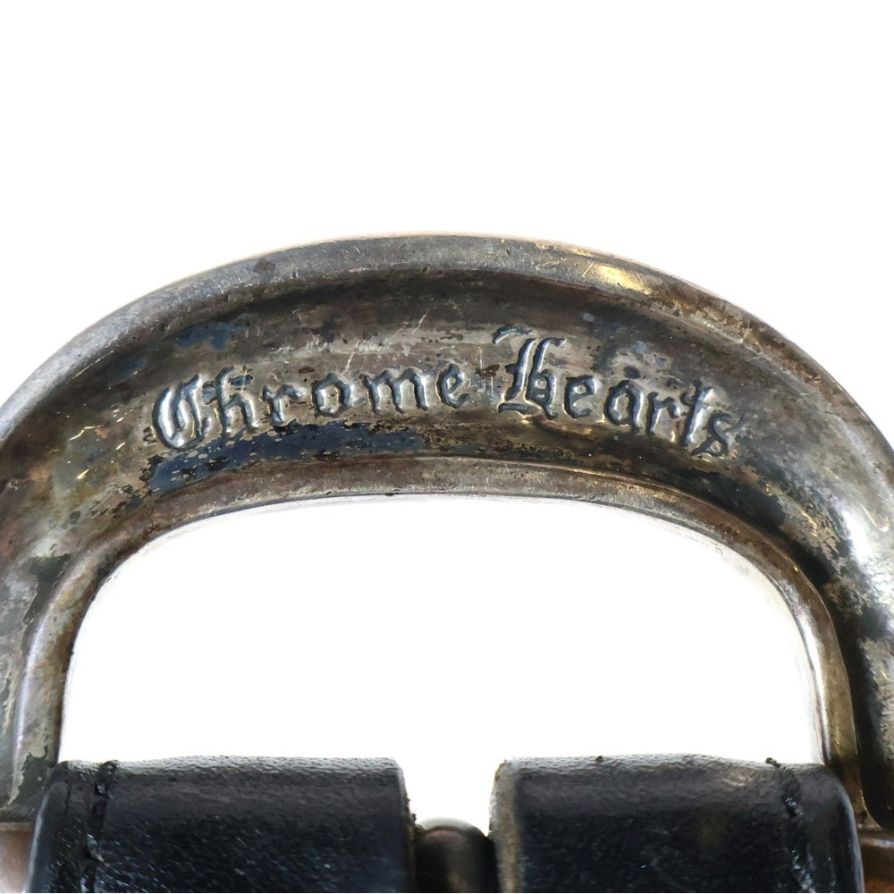 CHROME HEARTS(クロムハーツ) BLT GUNSLINGER1.5 ガンスリンガー レザーベルト ブラック/シルバー