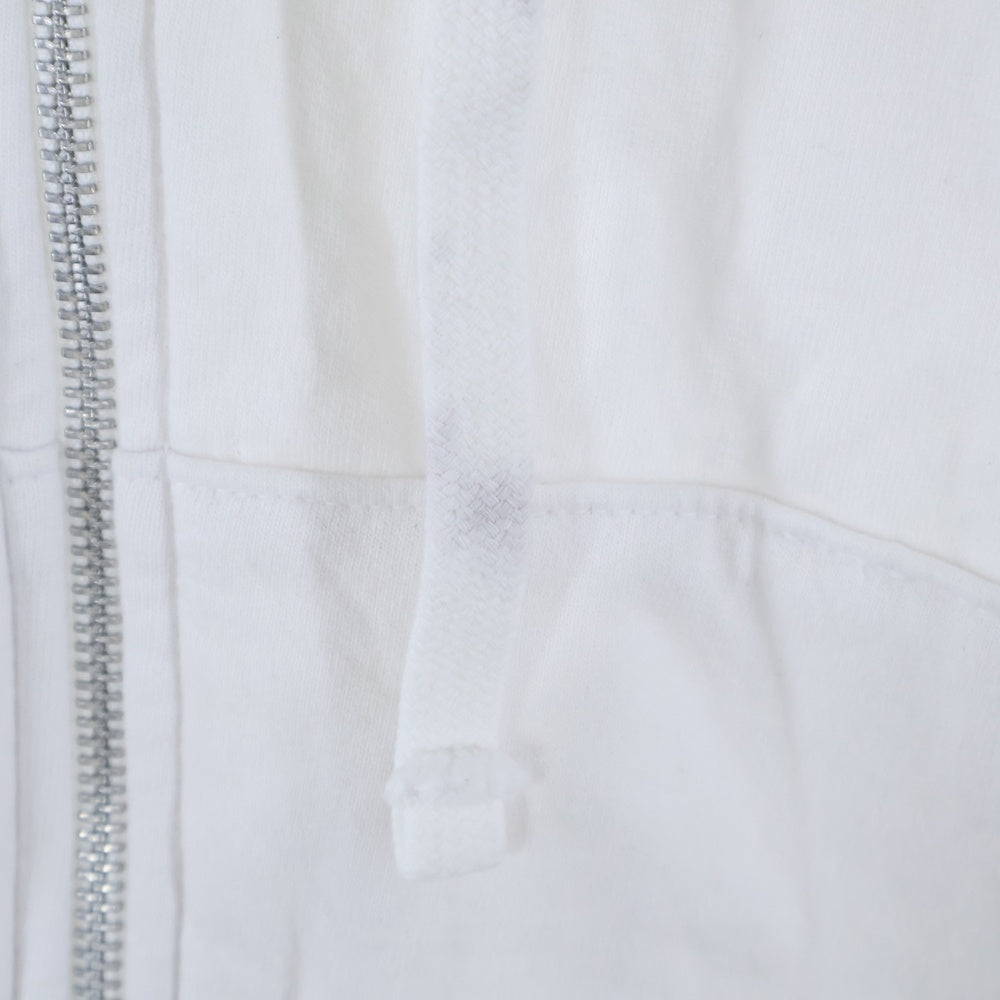 CHROME HEARTS(クロムハーツ) SWTSHRT HD ZIP ジップパーカー バックスクロールラベルロゴプリントジップパーカー ホワイト