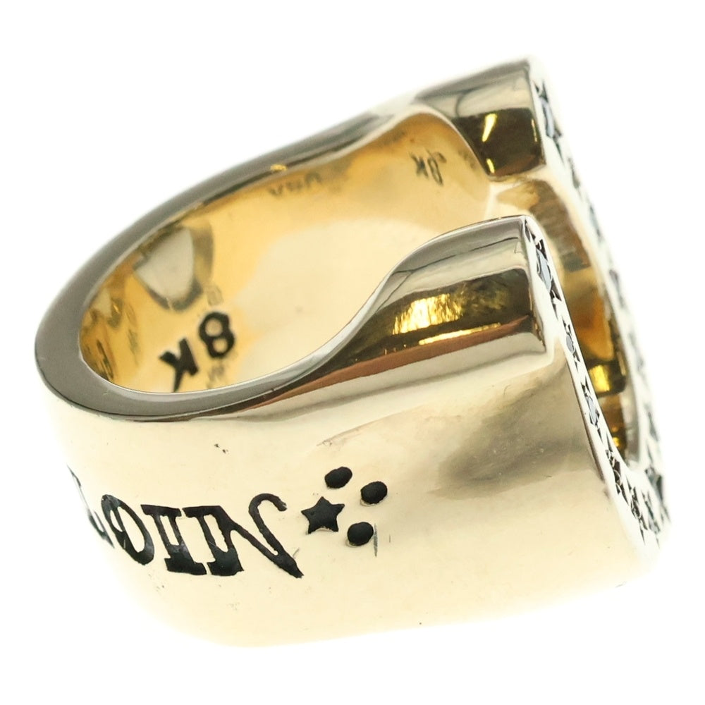 TENDERLOIN(テンダーロイン) T-H.SRING GOLD/STONE 8K ダイヤ ホースシューリング 指輪 ゴールド