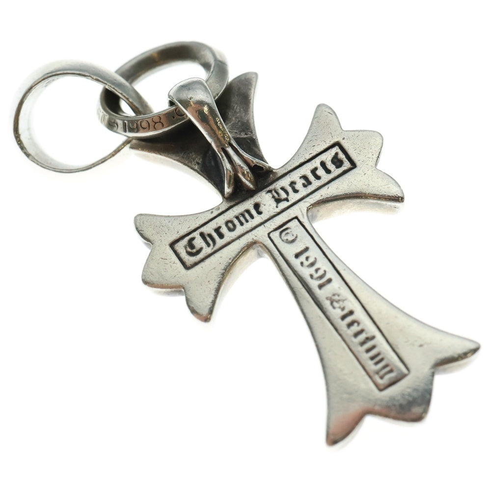 CHROME HEARTS(クロムハーツ) CH CRS SML W/BALE Wベイル スモールCHクロス ペンダントトップ シルバー BCA218