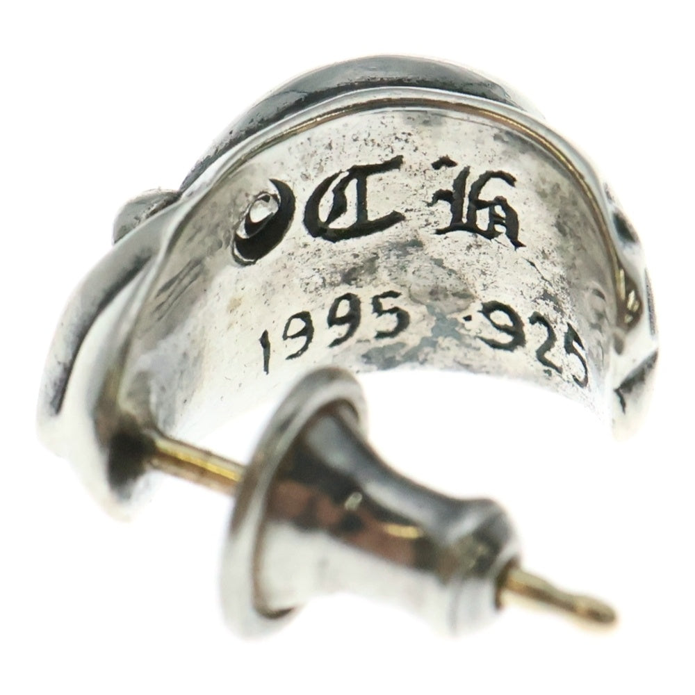 CHROME HEARTS(クロムハーツ) CARVED TEARDROP カーブドティアドロップ ピアス シルバー BCA091