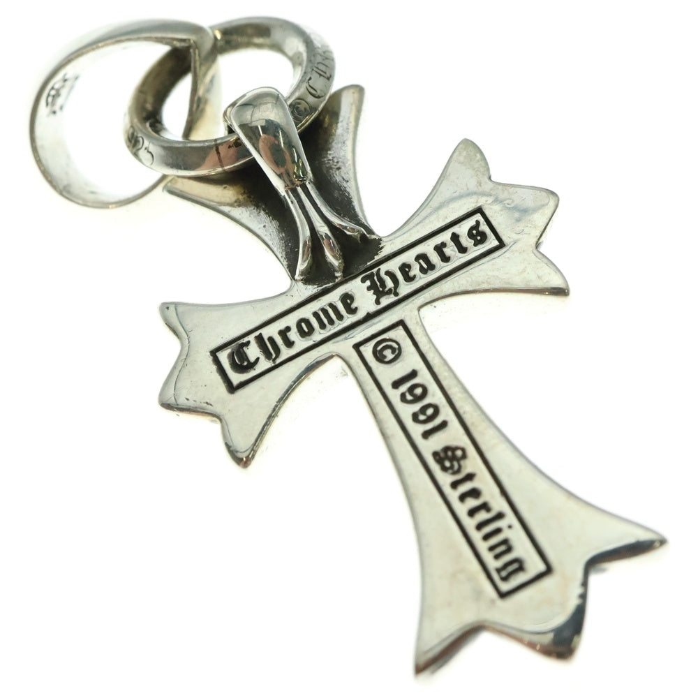 CHROME HEARTS(クロムハーツ) CH CRS SML W/BALE Wベイル スモールCHクロス ペンダントトップ シルバー BCA218