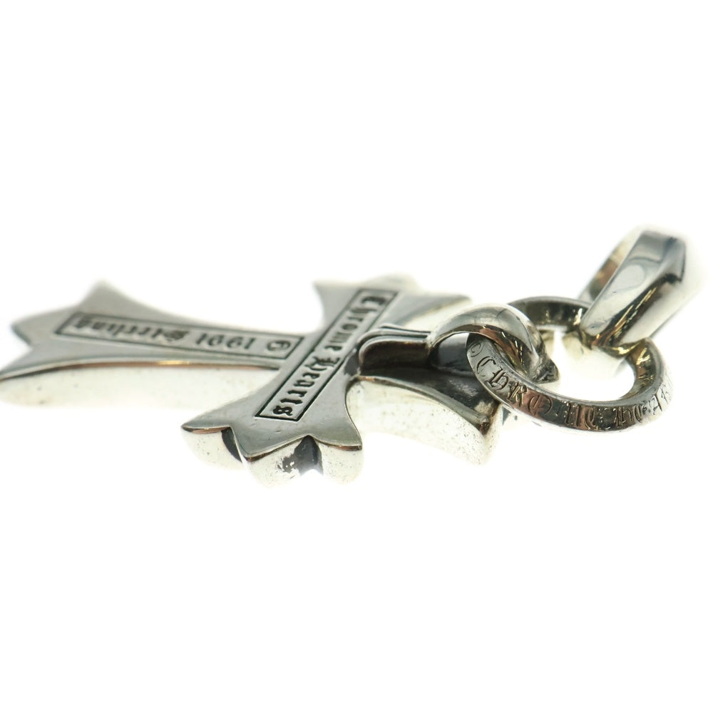 CHROME HEARTS(クロムハーツ) CH CRS SML W/BALE Wベイル スモールCHクロス ペンダントトップ シルバー BCA218