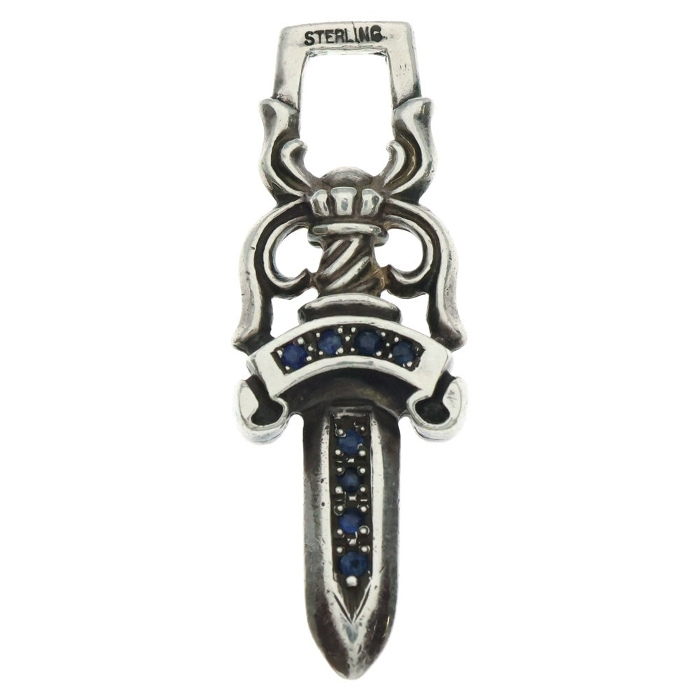 CHROME HEARTS(クロムハーツ) #10 DAGGER アフターサファイア ダガージップ ペンダントトップ シルバー