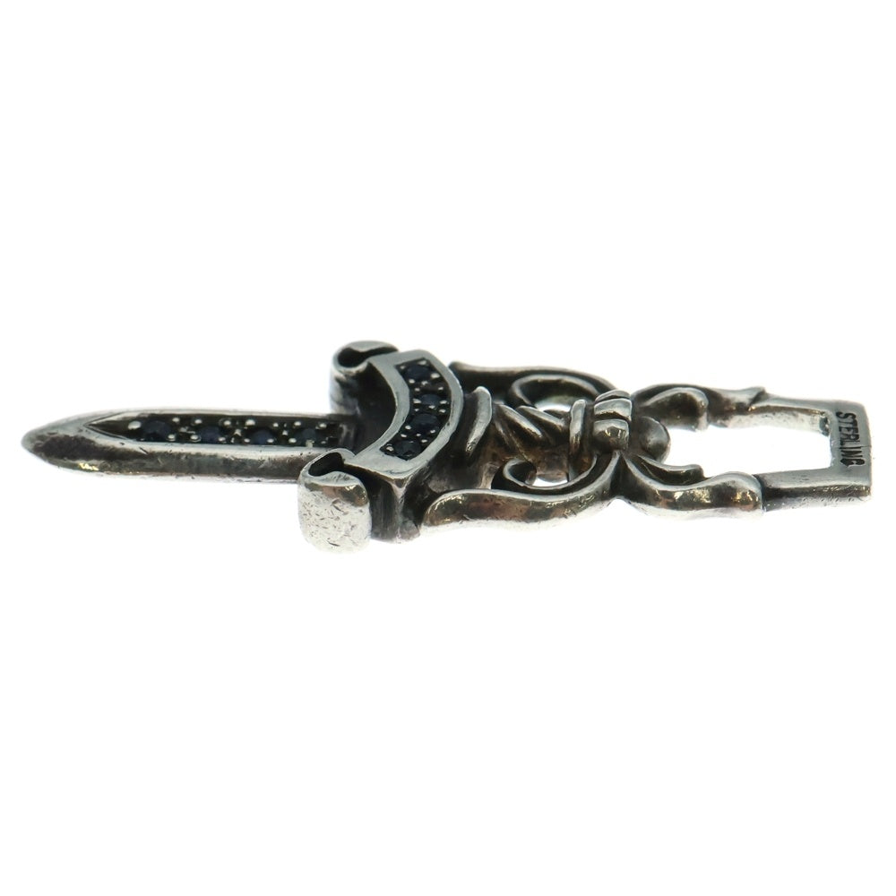 CHROME HEARTS(クロムハーツ) #10 DAGGER アフターサファイア ダガージップ ペンダントトップ シルバー