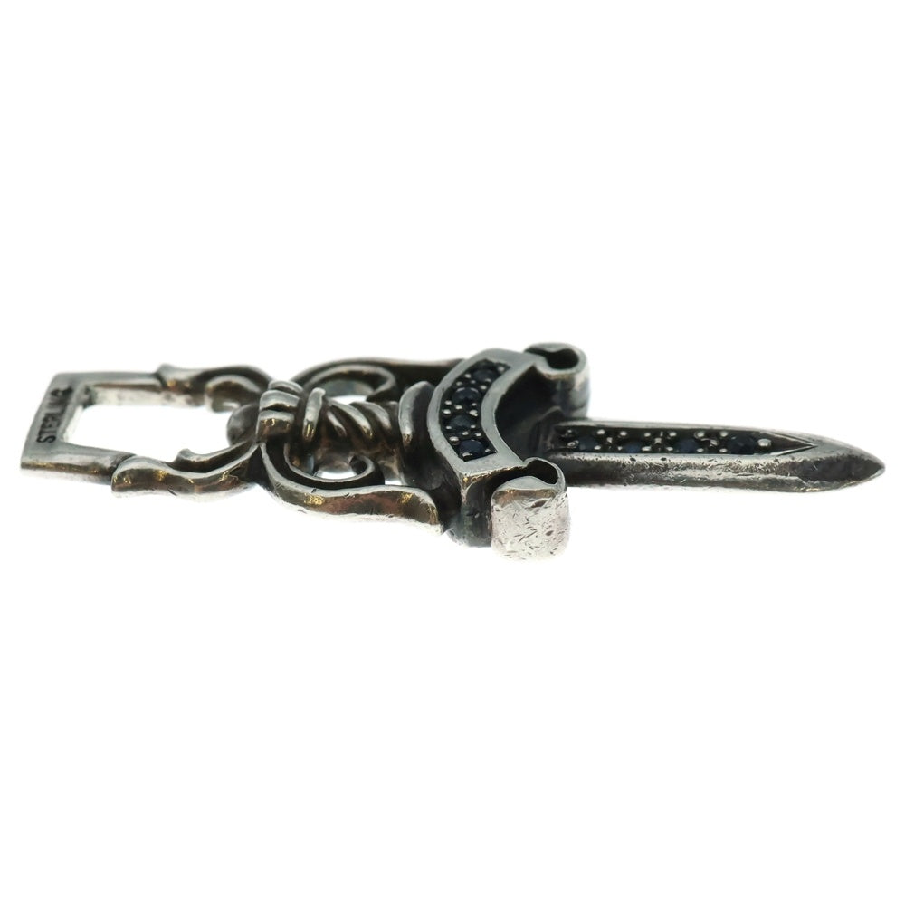 CHROME HEARTS(クロムハーツ) #10 DAGGER アフターサファイア ダガージップ ペンダントトップ シルバー