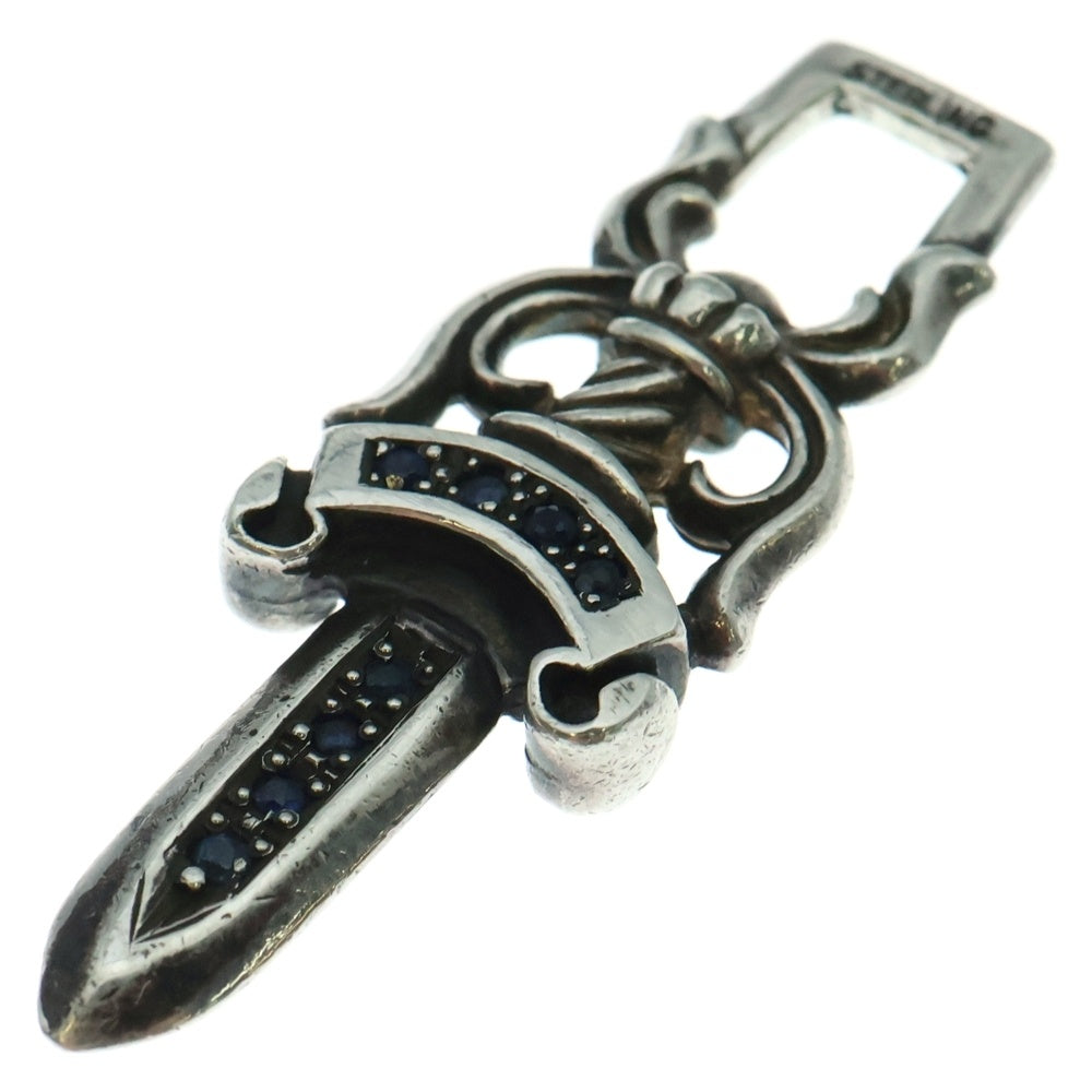 CHROME HEARTS(クロムハーツ) #10 DAGGER アフターサファイア ダガージップ ペンダントトップ シルバー