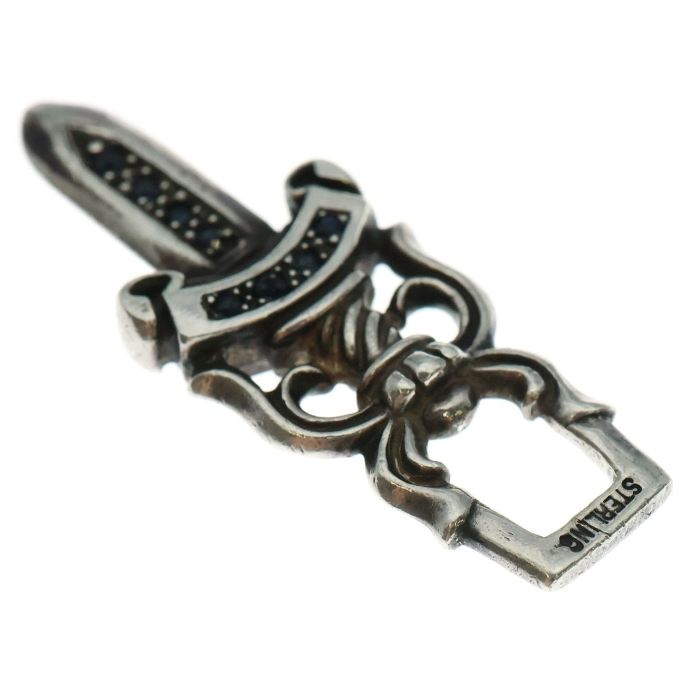 CHROME HEARTS(クロムハーツ) #10 DAGGER アフターサファイア ダガージップ ペンダントトップ シルバー