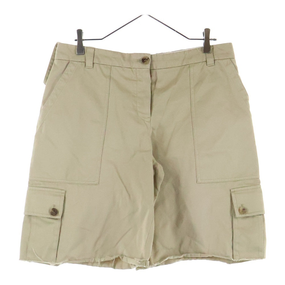 miumiu(ミュウミュウ) ロゴ チノ バミューダ コットンパンツMP1648 1UPX F0065