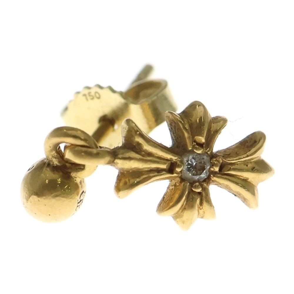 CHROME HEARTS(クロムハーツ) 22K TNY E CH PLS 1DIA タイニーE CHプラス ドロップピアス 1ダイヤ ゴールド BCA024