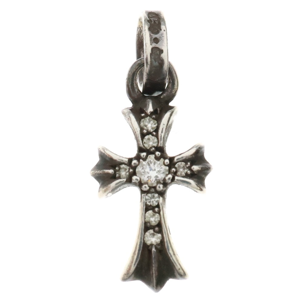 CHROME HEARTS(クロムハーツ) CRS BBYFAT P DMND ベイビーファットクロス PAVEダイヤ ペンダントトップ シルバーBCA234