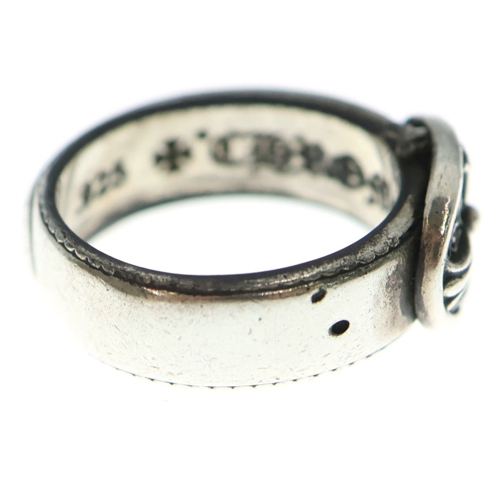 CHROME HEARTS(クロムハーツ) クラシックオーバルクロス ベルテッドオーバルリング バックルベルトモチーフ シルバー