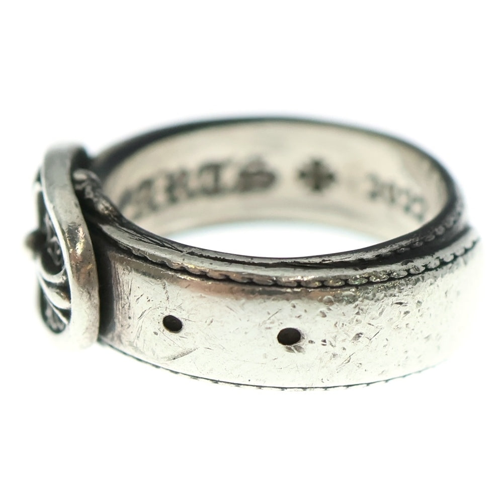 CHROME HEARTS(クロムハーツ) クラシックオーバルクロス ベルテッドオーバルリング バックルベルトモチーフ シルバー