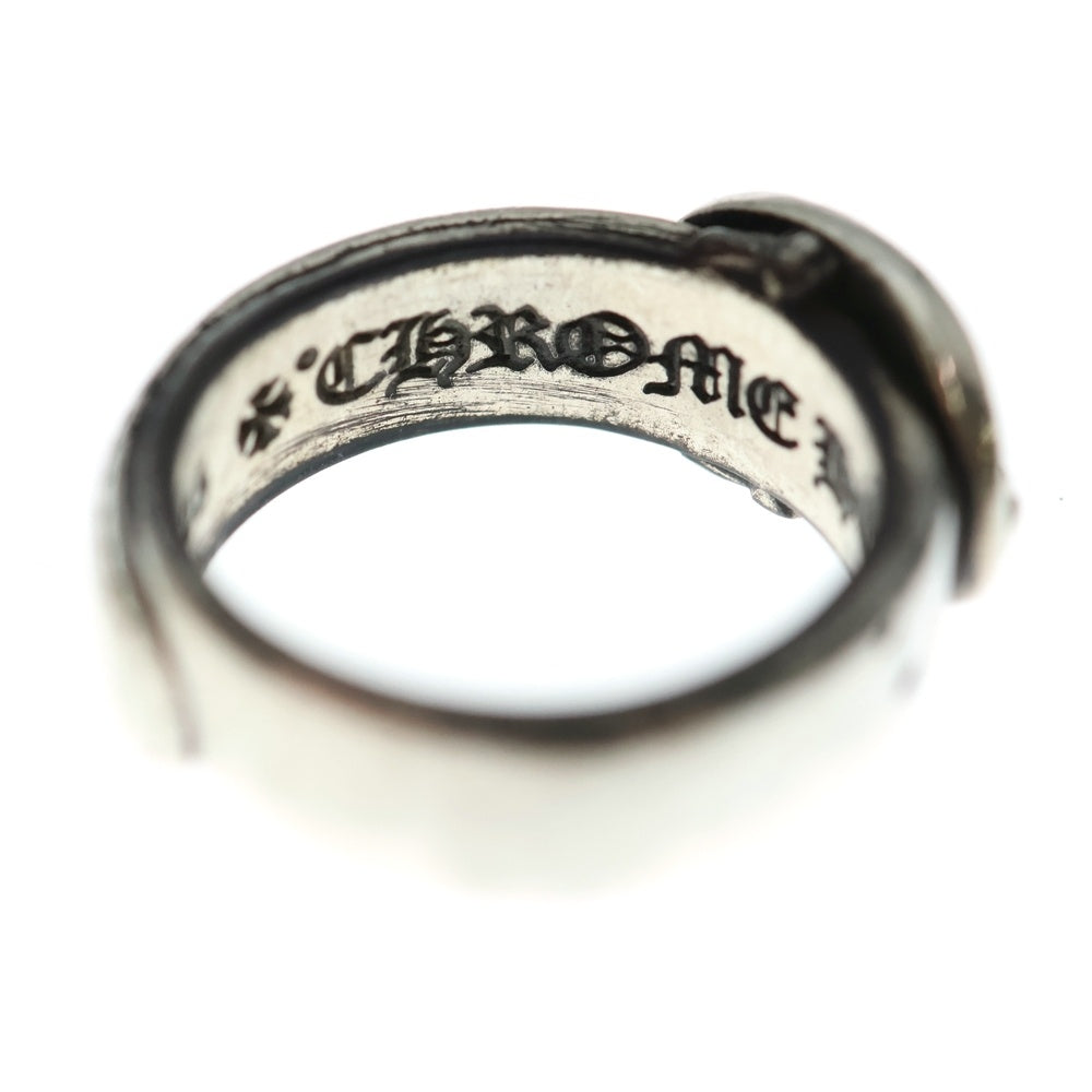 CHROME HEARTS(クロムハーツ) クラシックオーバルクロス ベルテッドオーバルリング バックルベルトモチーフ シルバー