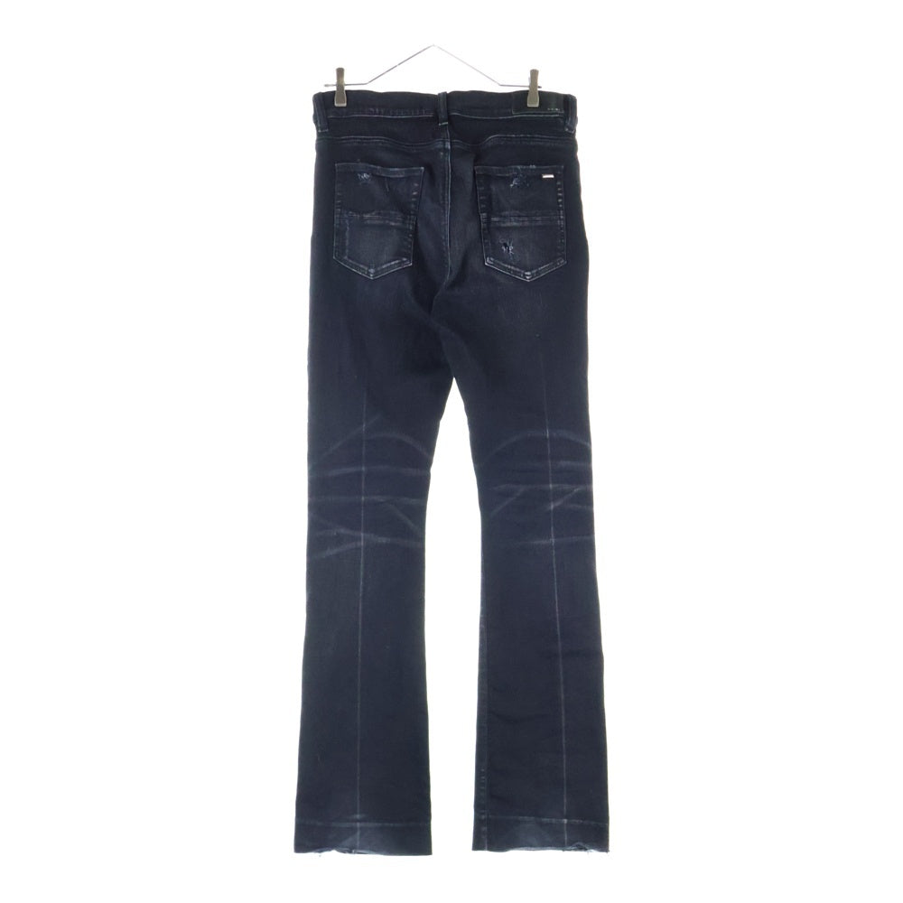 AMIRI(アミリ) クラッシュ加工スキニーデニムパンツ ジーンズ ブラック RN150712