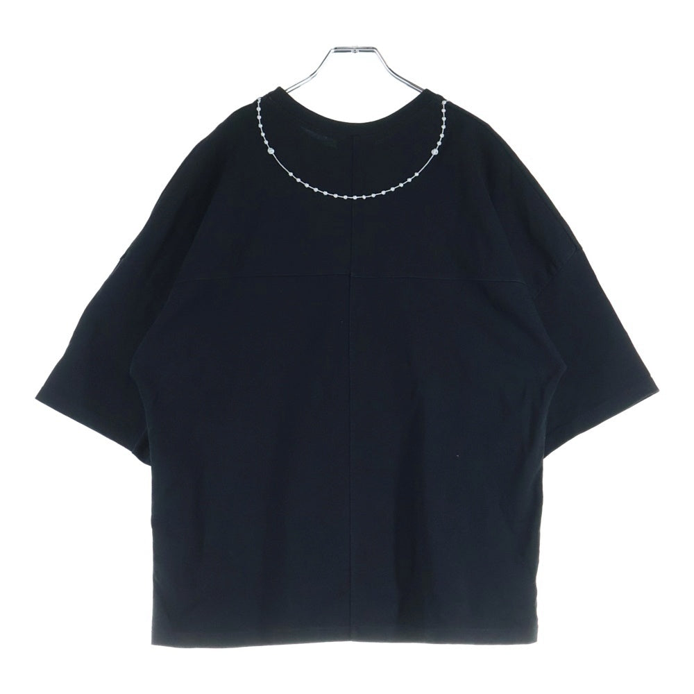 LAST NEST(ラスト ネスト) ネッククロス刺繍半袖カットソー